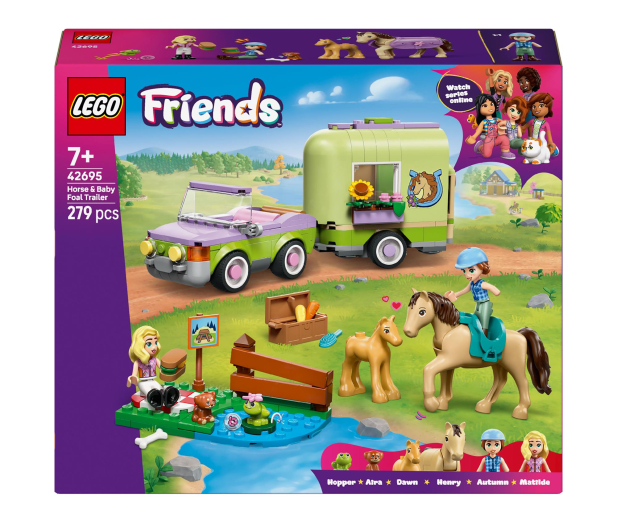 LEGO FRIENDS 42695 Przyczepa z koniem i źrebaczkiem - 1473471 - zdjęcie